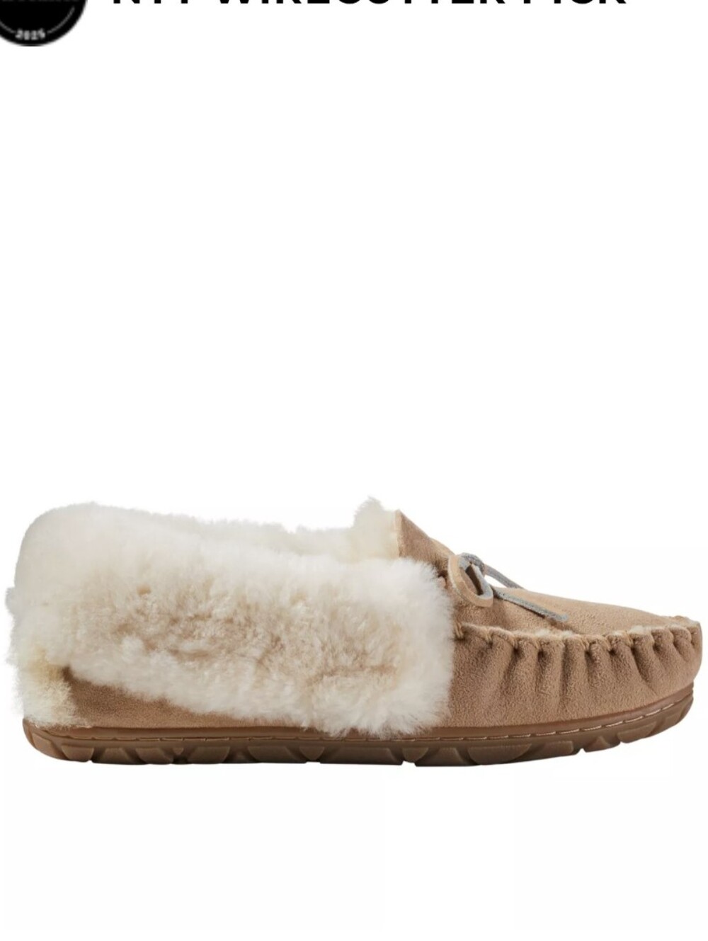 L.L. Bean Wicked Good Shearling Lined Leather Moccasins Women's Size 8